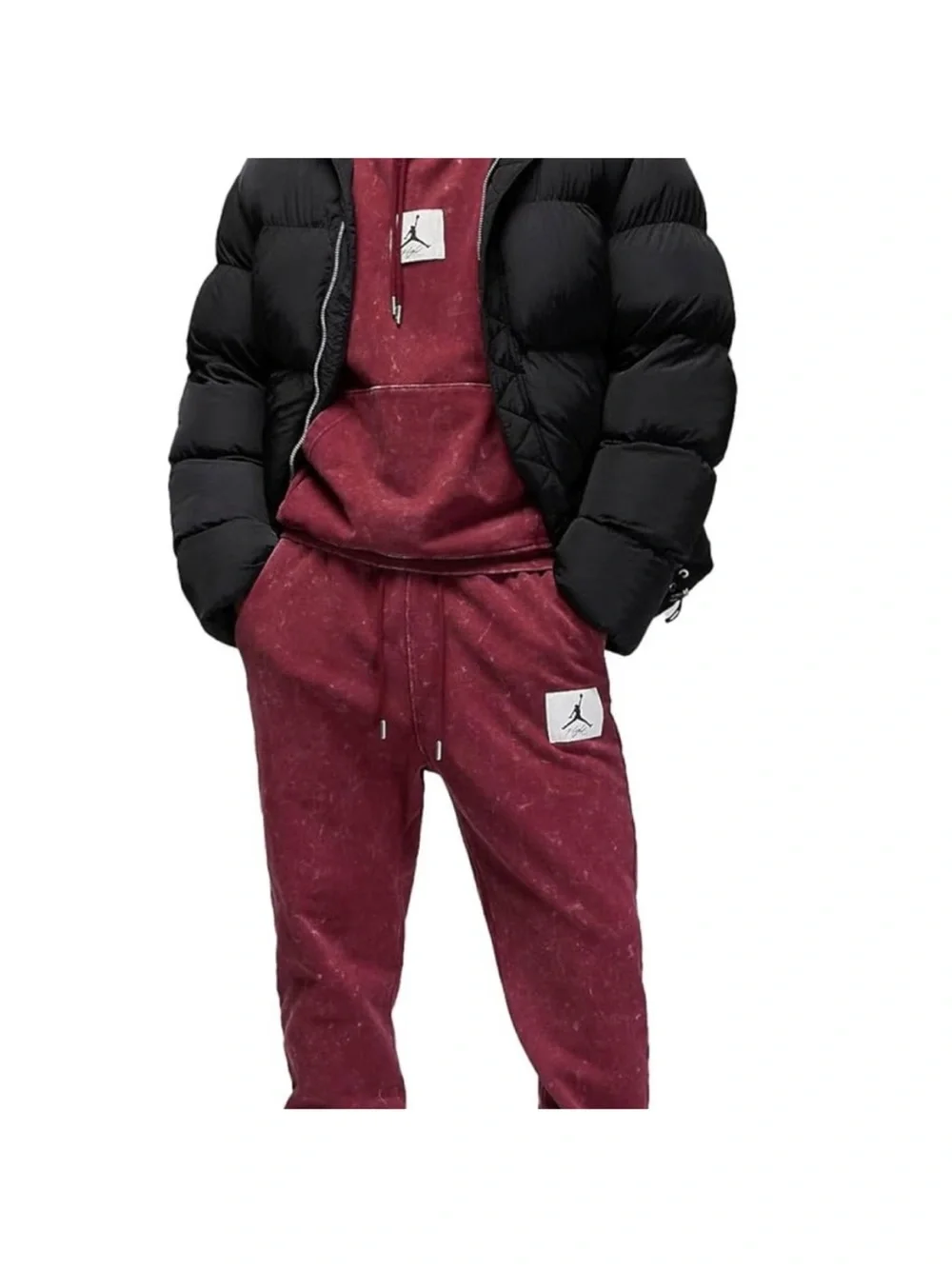 JORDAN ACID WASHED FLIGHT JOGGERS/SWEATPANTS